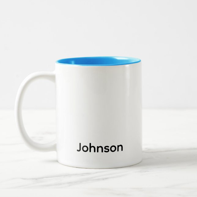Taza Bicolor Personalizar nombre (Izquierda)