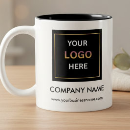 Taza Bicolor Personalized Business Logo Two-Tone