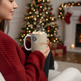 Taza Bicolor “Personalized Family Christmas Photo Mug”