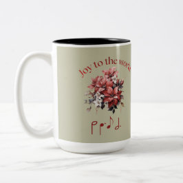 Taza Bicolor Personalized "Joy To The World" Hymn