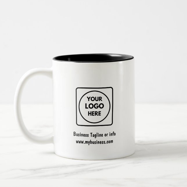 Taza Bicolor Personalized Logo Two Tone Business Promo mug (Izquierda)
