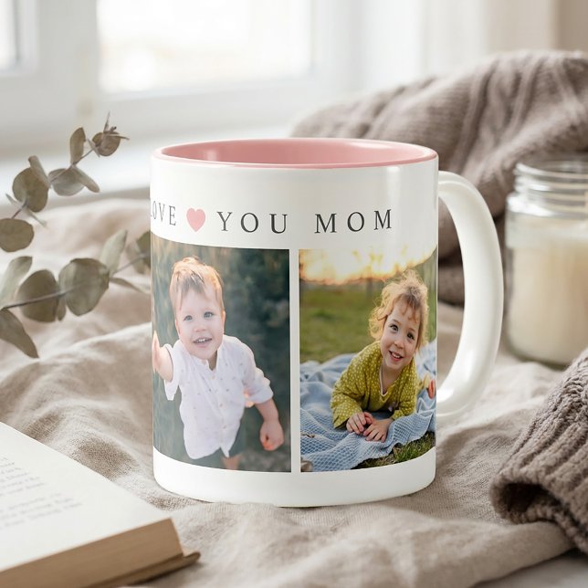 Taza Bicolor Personalized Mom Love You (Subido por el creador)