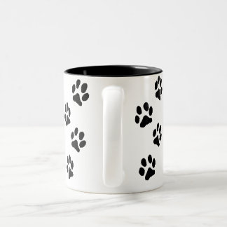 Taza Bicolor personalized paw mug