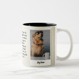 Taza Bicolor Personalized Pet Love Story Mug - Custom