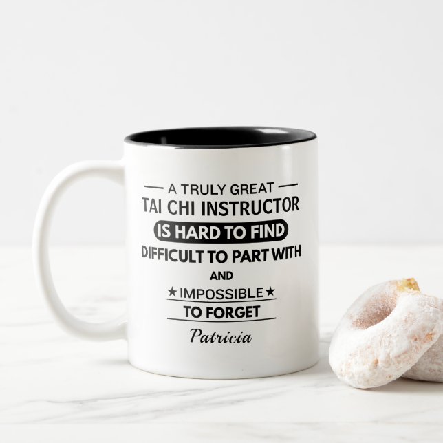 Taza Bicolor Personalized Tai Chi Instructor (Con donut)