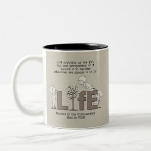 Taza Bicolor Perspectiva de la vida