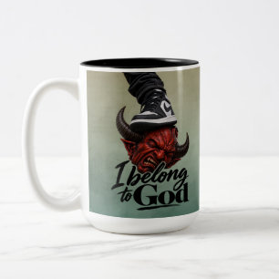 Taza Bicolor Pertenezco a Dios