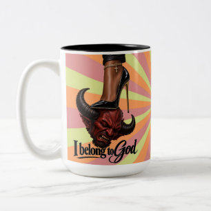 Taza Bicolor Pertenezco a Dios