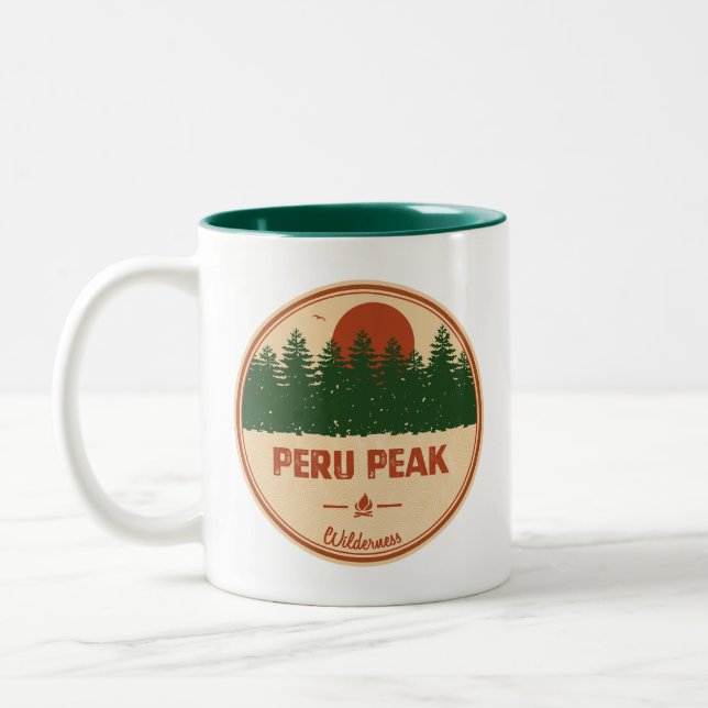Taza Bicolor Peru Peak Wilderness Vermont (Izquierda)