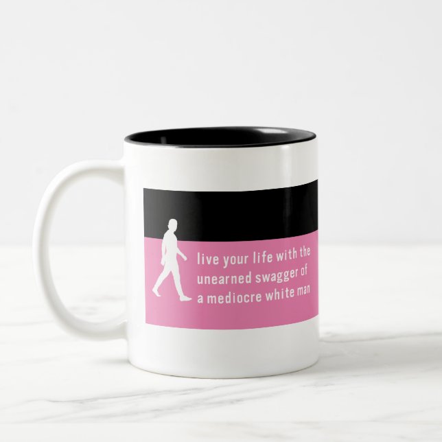 Taza Bicolor Perversión desconocida del hombre blanco mediocre  (Izquierda)