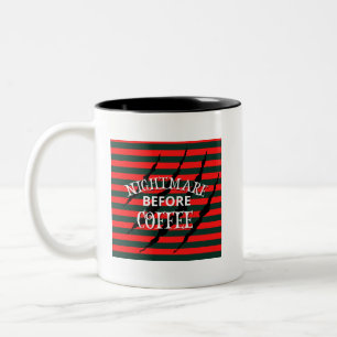 Taza Bicolor Pesadilla antes del café