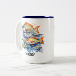 Taza Bicolor Pesca