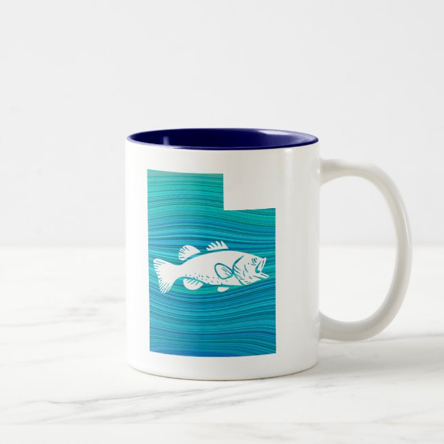 Taza Bicolor Pesca de ola Utah (Derecha)