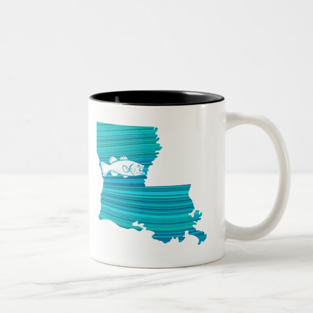 Taza Bicolor Pesca de oleada de Louisiana (Derecha)