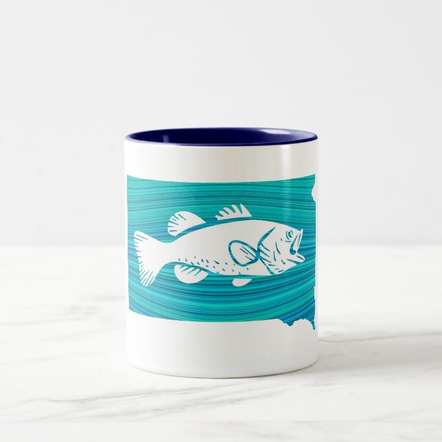 Taza Bicolor Pesca de oleadas de Dakota del Sur (Centro)
