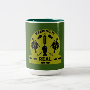 Taza Bicolor Pesca de ríos silvestres