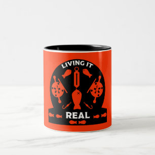 Taza Bicolor Pesca de salmón salvaje