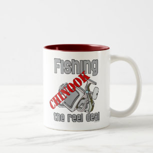Taza Bicolor Pesca Del Salmón Chinook