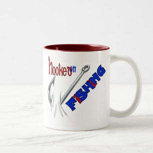 Taza Bicolor Pesca Graciosa Vinculada A La Pesca