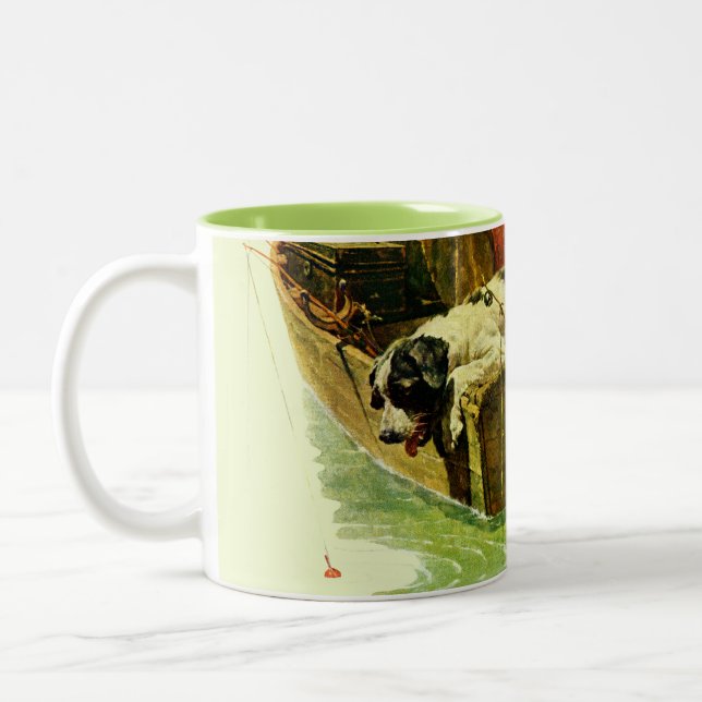 Taza Bicolor Pesca ida (Izquierda)