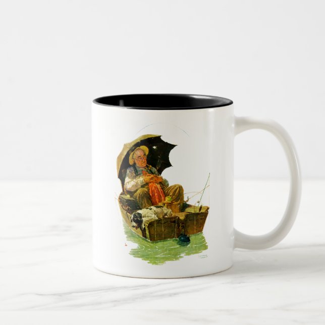 Taza Bicolor Pesca por destino (Derecha)