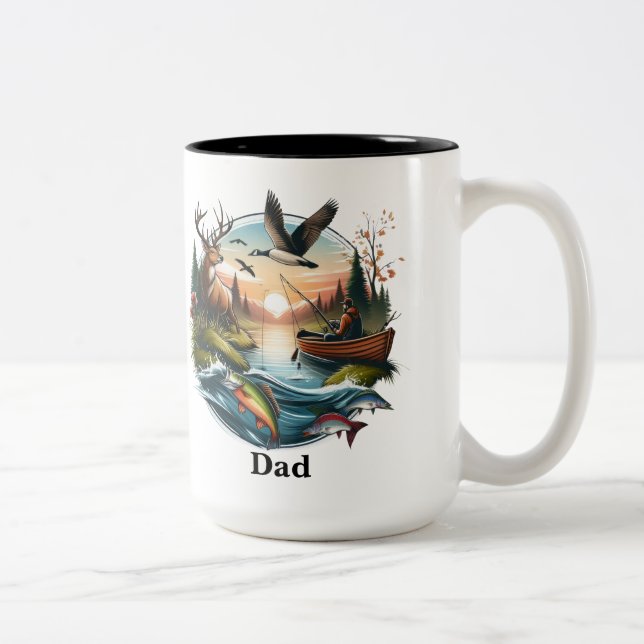 Taza Bicolor Pesca y caza (Derecha)