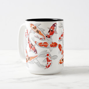 Taza Bicolor Pescado de Koi