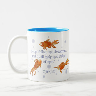 Taza Bicolor Pescador de dos toneles de los hombres