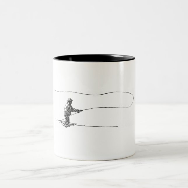 Taza Bicolor Pescador de la mosca (Centro)