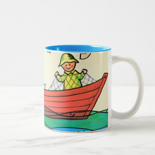 Taza Bicolor ¡Pescados Ahoy! (Derecha)