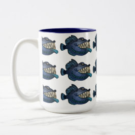 Taza Bicolor Pescados azules del "robot" con actitud
