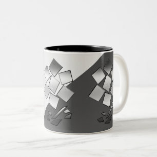 Taza Bicolor Pétalos de cromo
