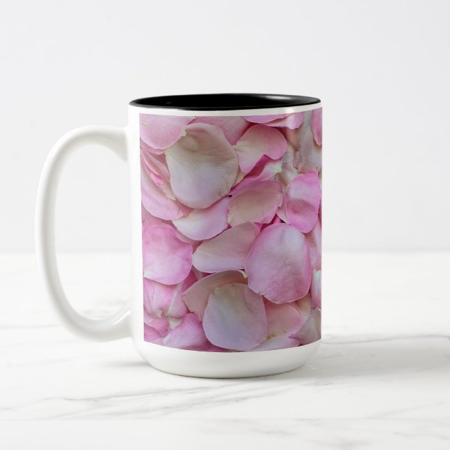 Taza Bicolor Pétalos rosa rosados (Izquierda)