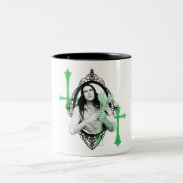 Taza Bicolor Peter Steele Tipo O Rey negativo de la Mug del Cor
