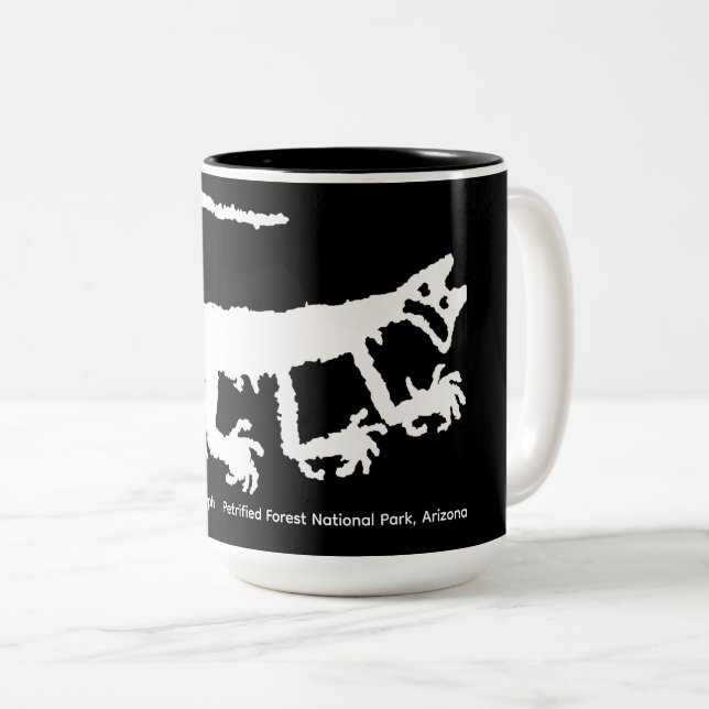 Taza Bicolor Pétroglifo de Puma (Anverso derecho)