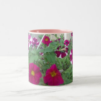 Taza Bicolor Petunias rosadas