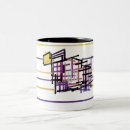 Taza Bicolor Pez Linterna Verano Alegría