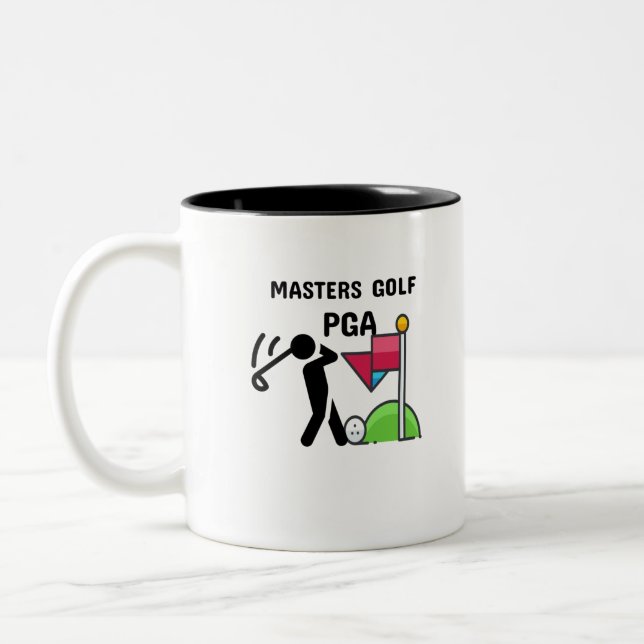 Taza Bicolor pga de masters golf (Izquierda)