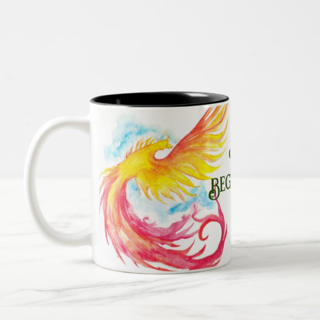 Taza Bicolor Phoenix y nuevos comienzos (Izquierda)