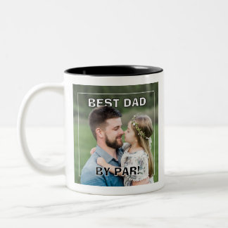Taza Bicolor PhotoPop Mejor Papá Por Par Foto Personalizada Año