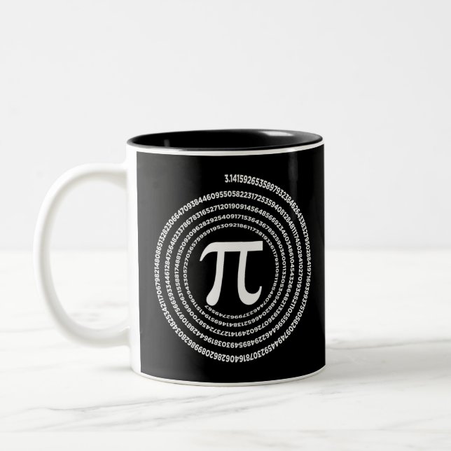 Taza Bicolor Pi Mathematics Pi Maths (Izquierda)