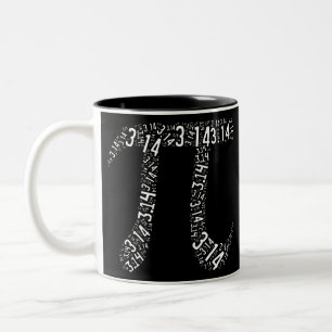 Taza Bicolor Pi Maths Nerd