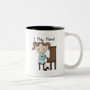 Taza Bicolor Piano - camisetas y regalos femeninos