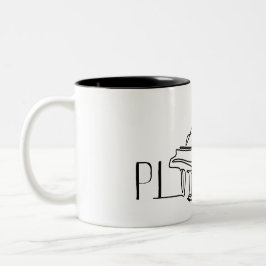Taza Bicolor Piano para pianista