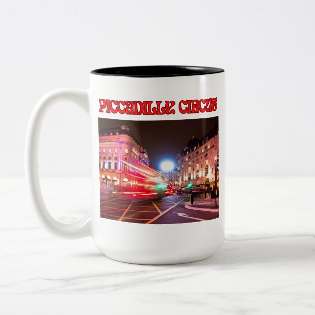 Taza Bicolor Piccadilly Circus 15 oz. Two Tone Mug (Izquierda)