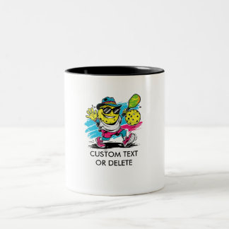 Taza Bicolor pickleball divertido