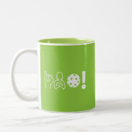 Taza Bicolor Pickleball para sordos