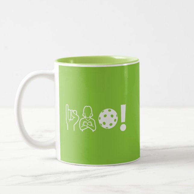 Taza Bicolor Pickleball para sordos (Izquierda)