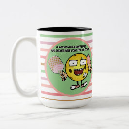 Taza Bicolor Pickleball Si Quieres Un Servicio Suave Ve Por El
