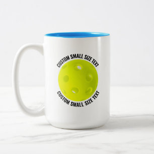 Taza Bicolor Pickleball & Texto Pequeño AZUL CLARO 15oz Persona